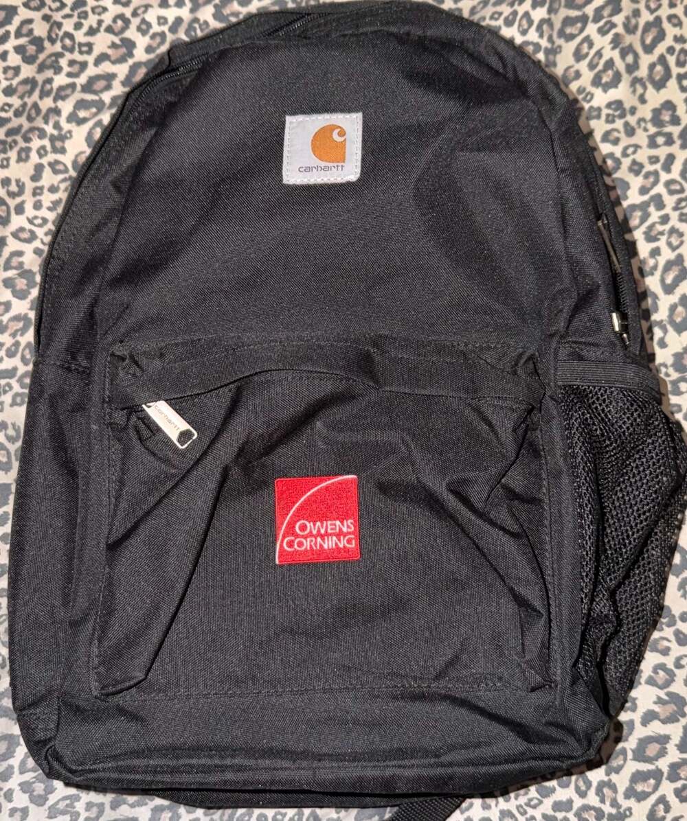 Carhartt Owens Corning Branded Black Backpack